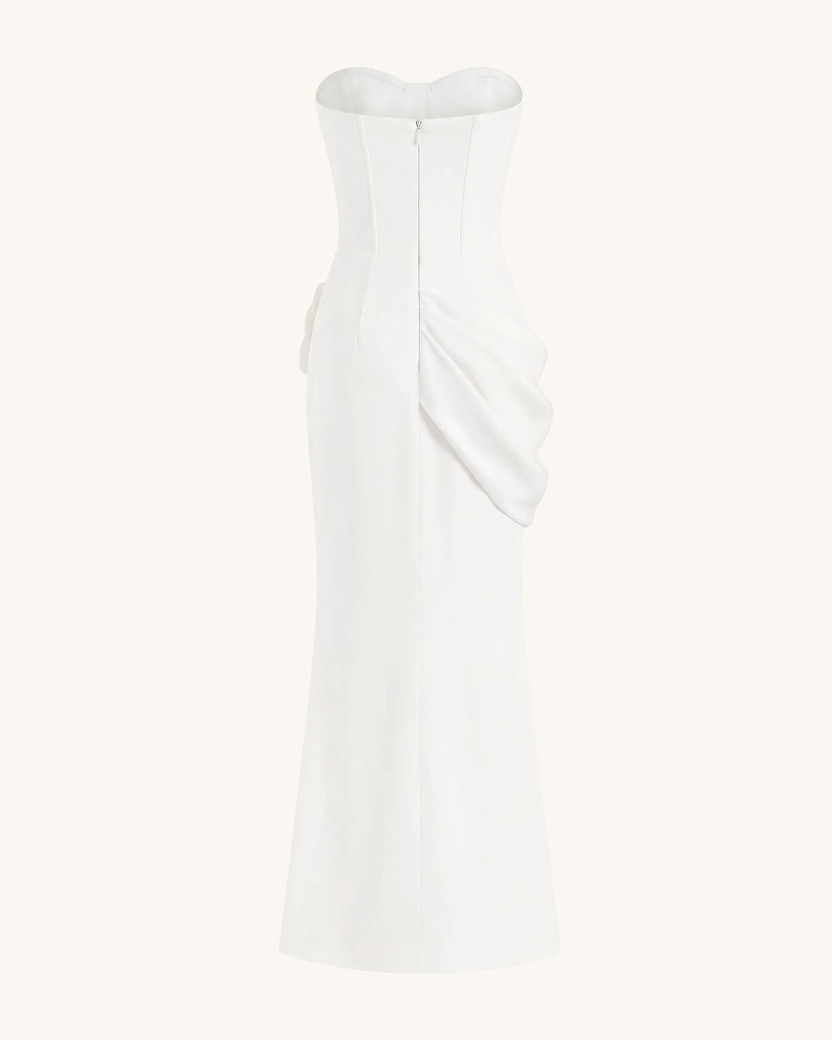 Orchid Embellished Corset Maxi Dress - White