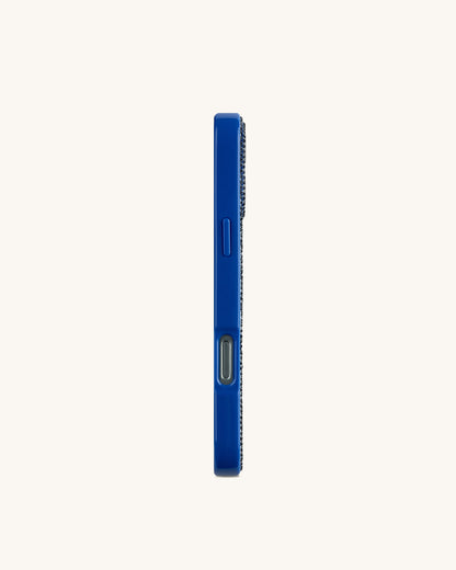 Ocean Shell Artificial Crystal Phone Case – Blue