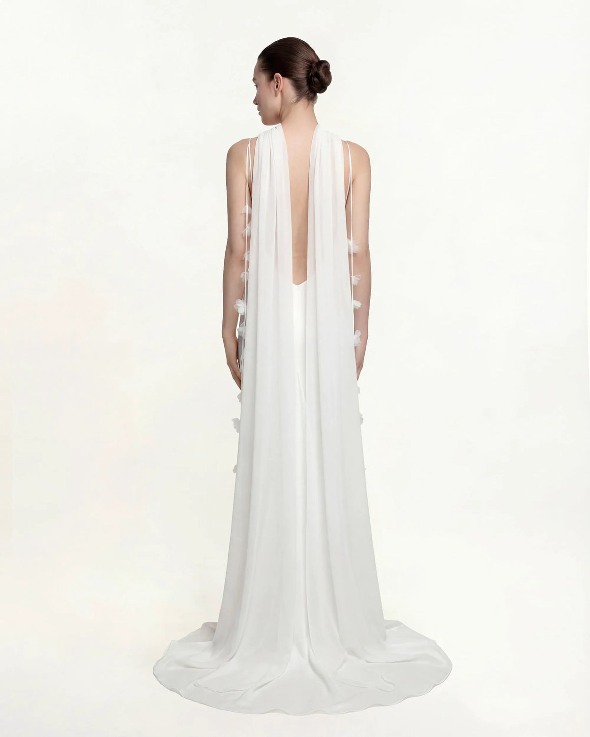 Tulle Cape Shawl - White