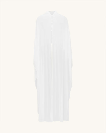 Tulle Cape Shawl - White