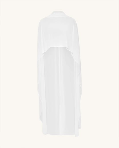 Tulle Cape Shawl - White
