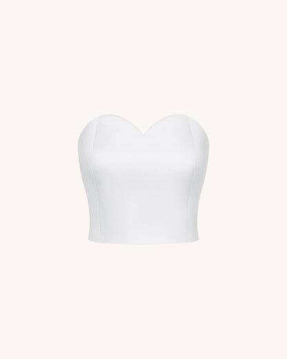 Sweetheart Bustier - White