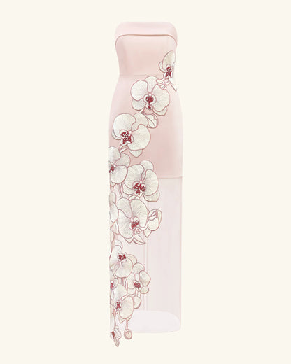 Orchid Embroidered Dress - Pink