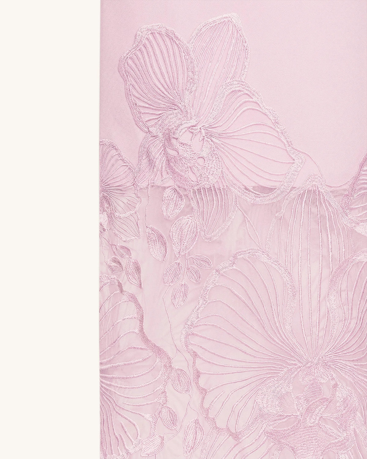 Orchid Embroidered Corset Dress - Dusty Rose