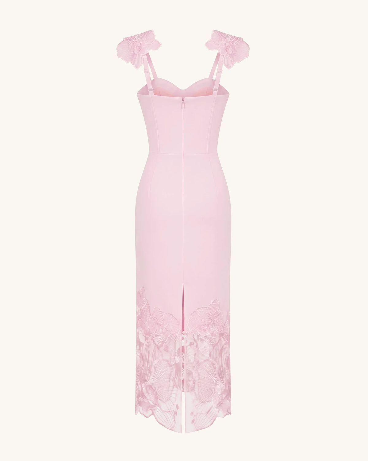 Orchid Embroidered Corset Dress - Dusty Rose