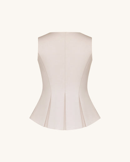 Structured Seam Round - Beige