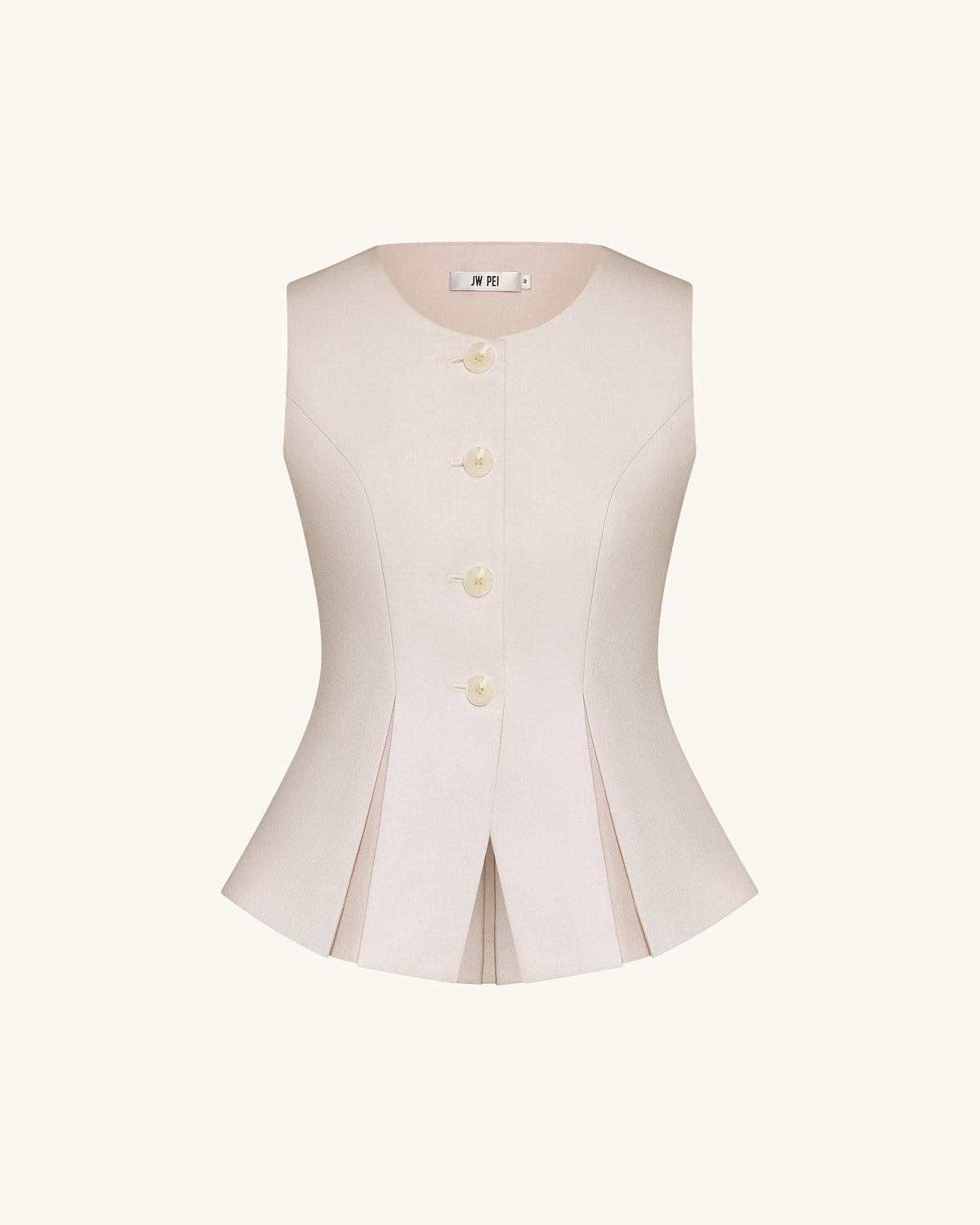 Structured Seam Round - Beige