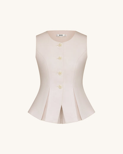 Structured Seam Round - Beige