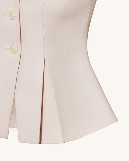 Structured Seam Round - Beige