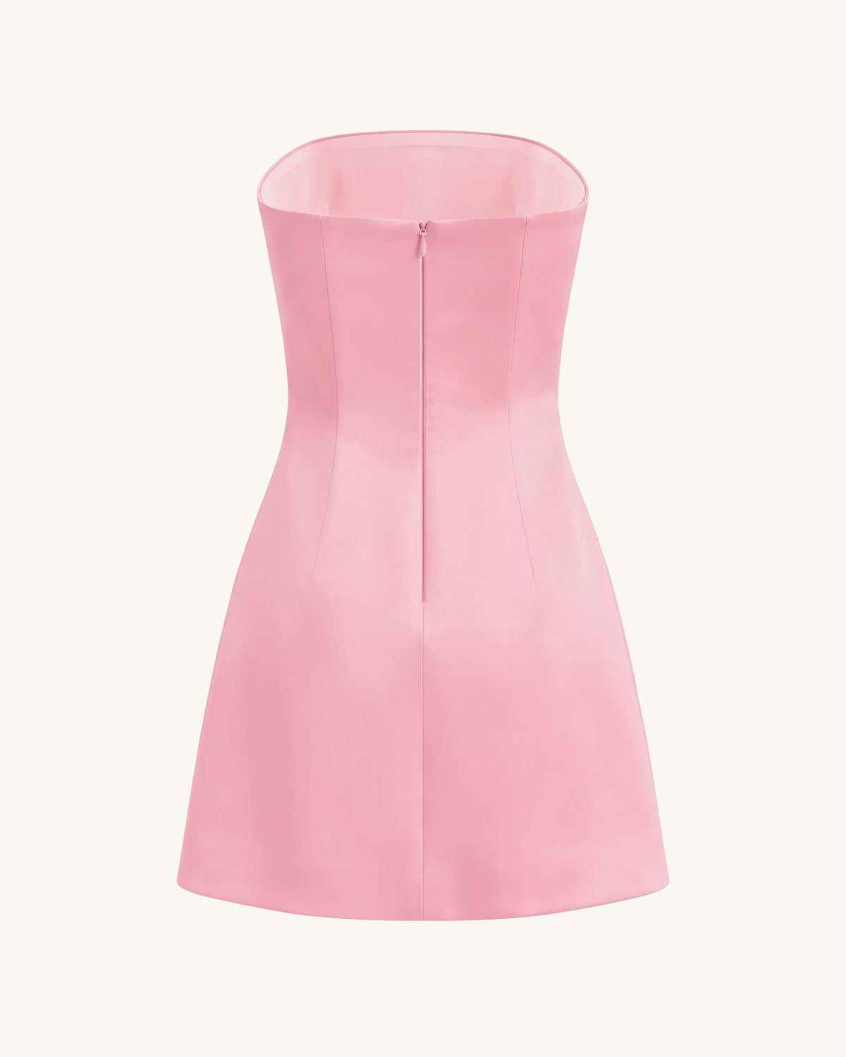 Hibiscus Embroidered Bandeau Mini Dress - Pink
