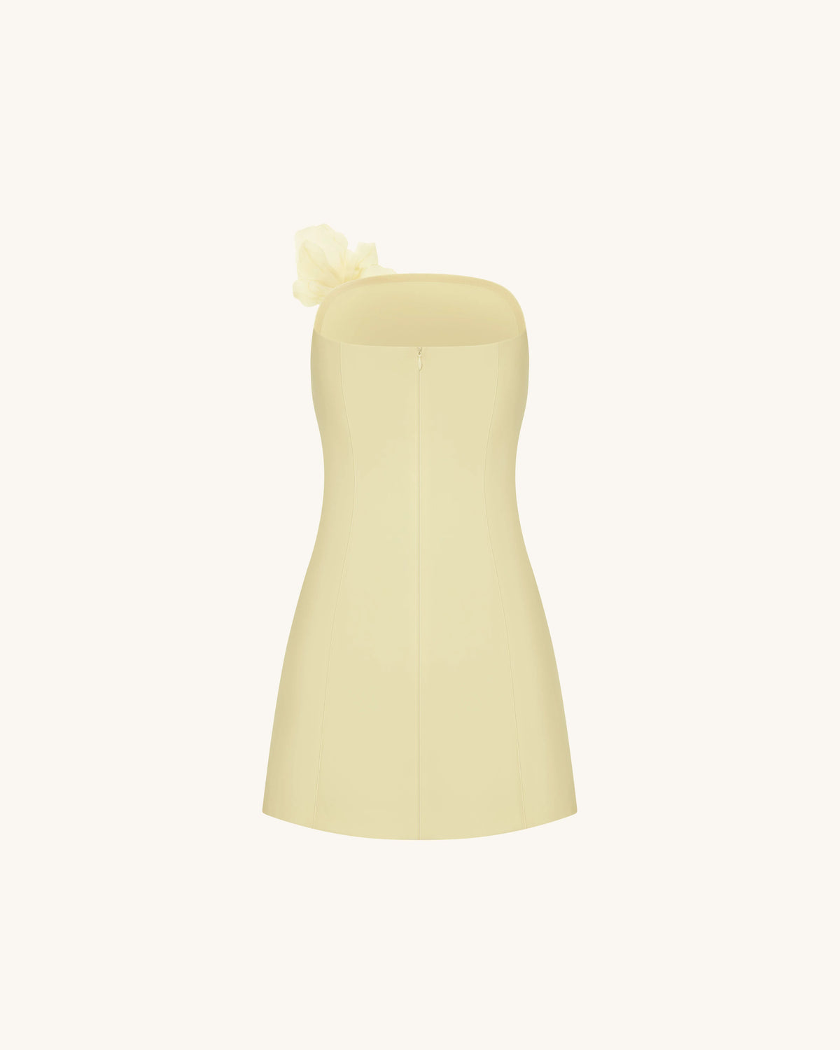 Floral Printed Mini Dress - Yellow