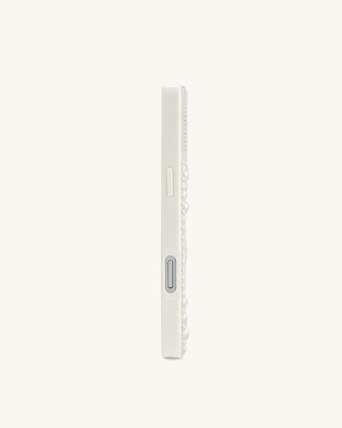 Lemon Slice Faux Pearl Phone Case - White