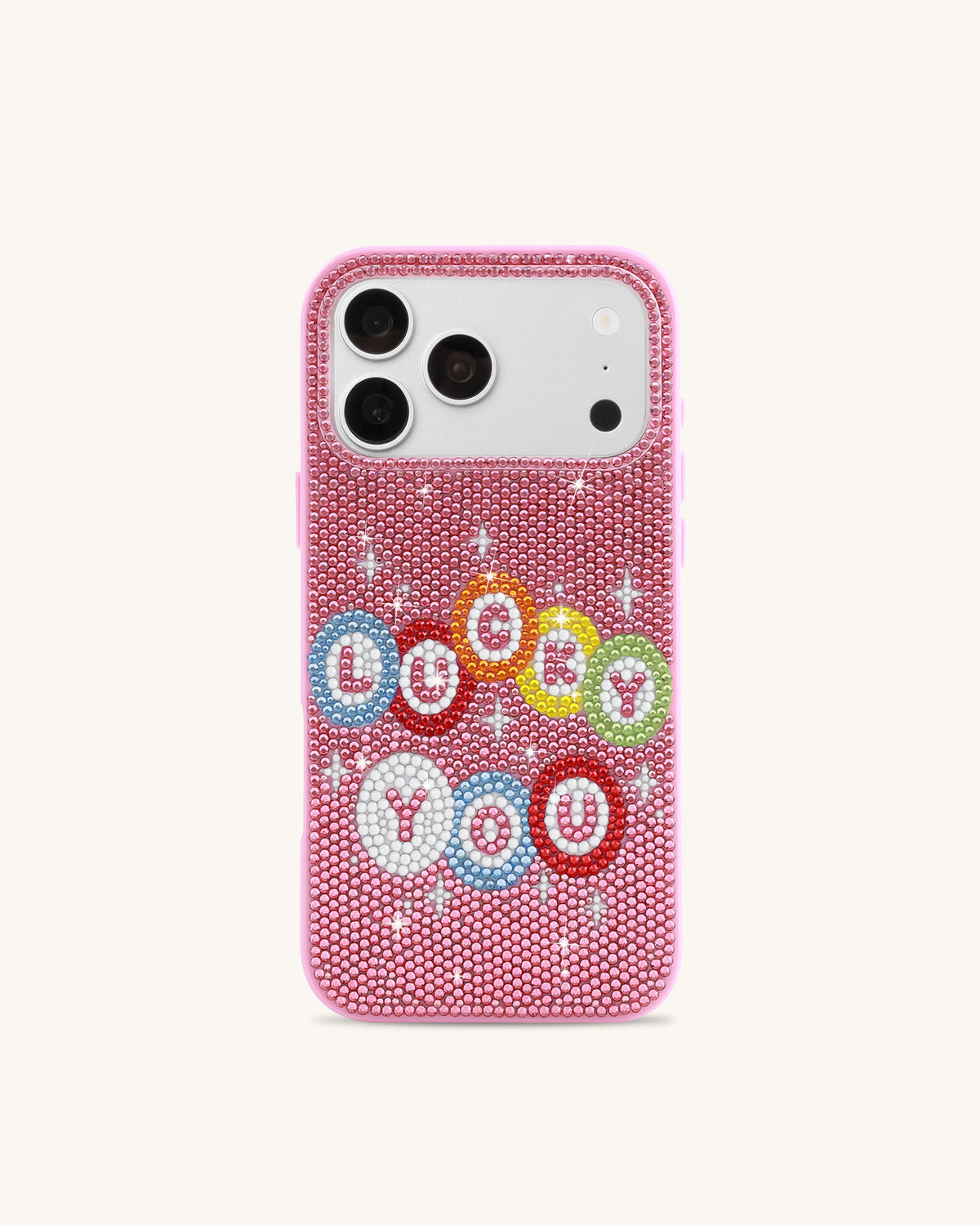 Lucky You Artificial Crystal Phone Case - Pink
