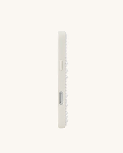Seahorse Pearl Phone Case - White