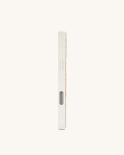 Starfish Artificial Crystal Phone Case - White
