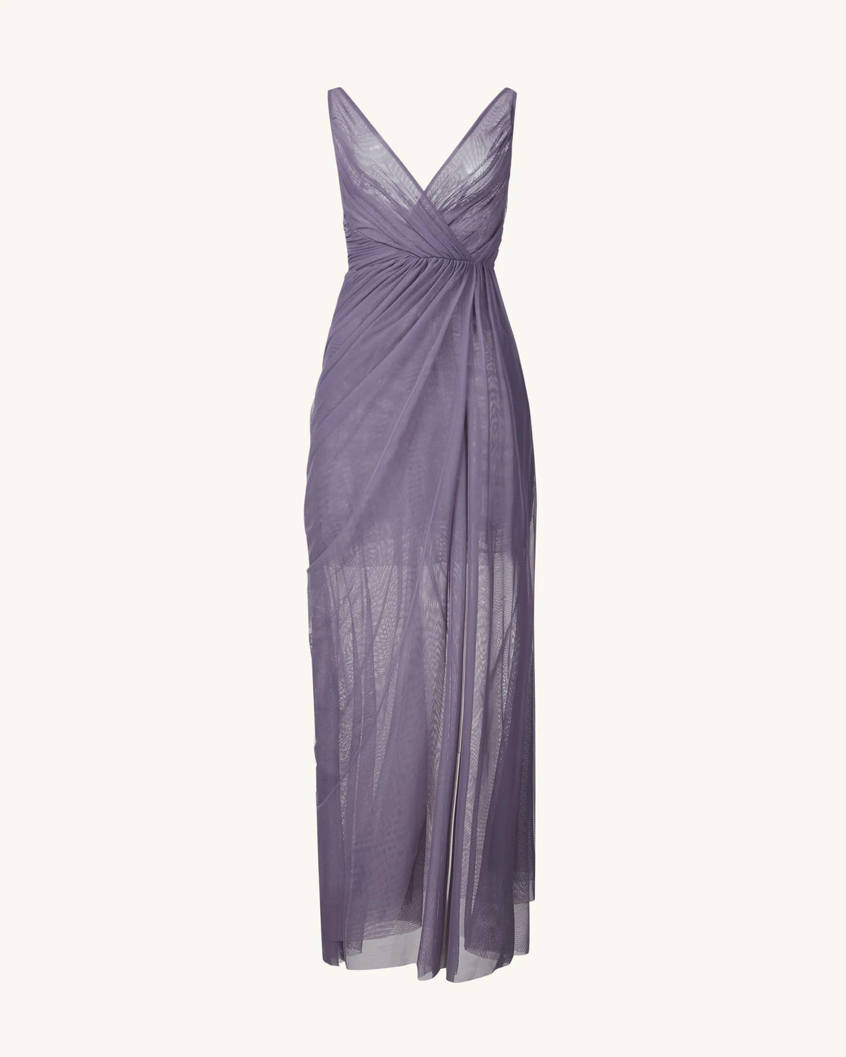 Luna Flowing Mesh Gown - Lavender