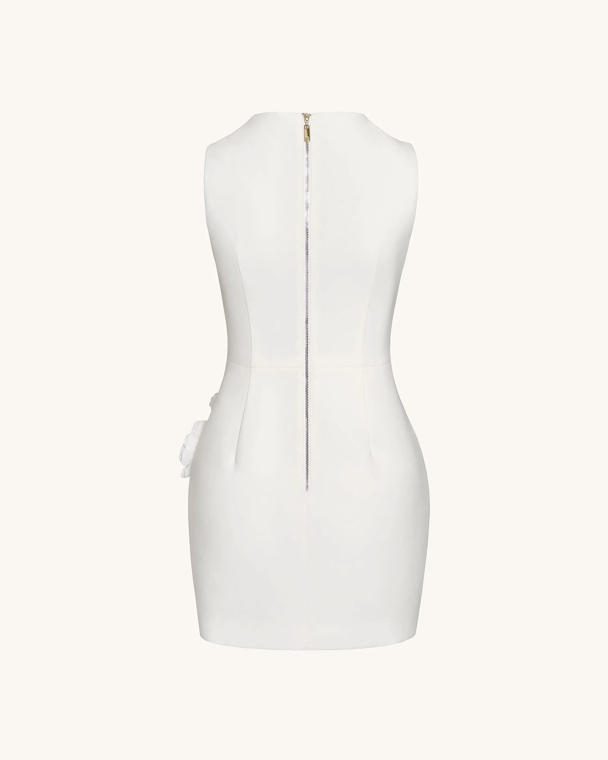 Blooming Beauty Evening Dress - White