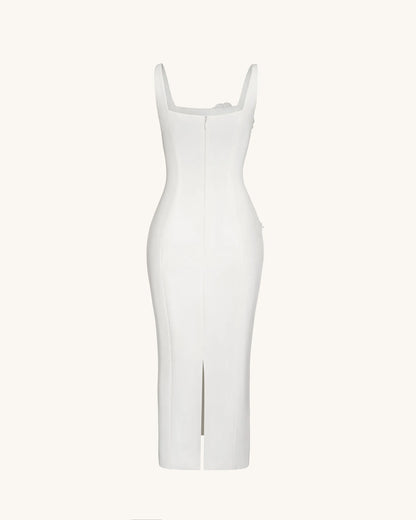 Garden Grace Sheath Dress - White