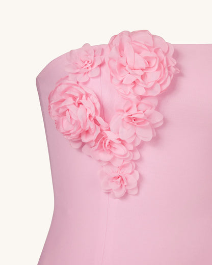 Petal Perfection Cocktail Dress - Pink
