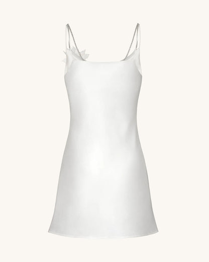 Crystal Flora Slip - White