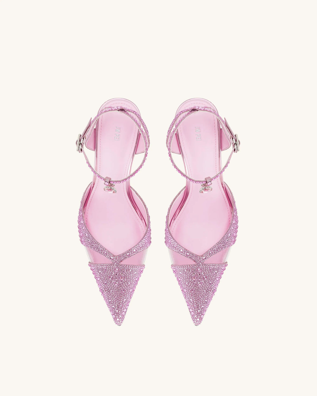 Haidi Artificial Crystal Pumps - Pink