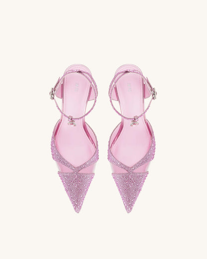 Haidi Artificial Crystal Pumps - Pink