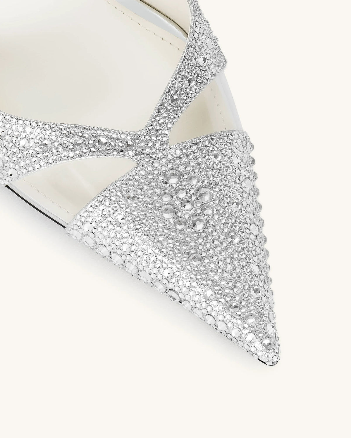 Haidi Artificial Crystal Pumps - Silver