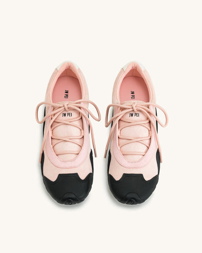 Caitlin Lace-up Ballerina Sneakers - Pink