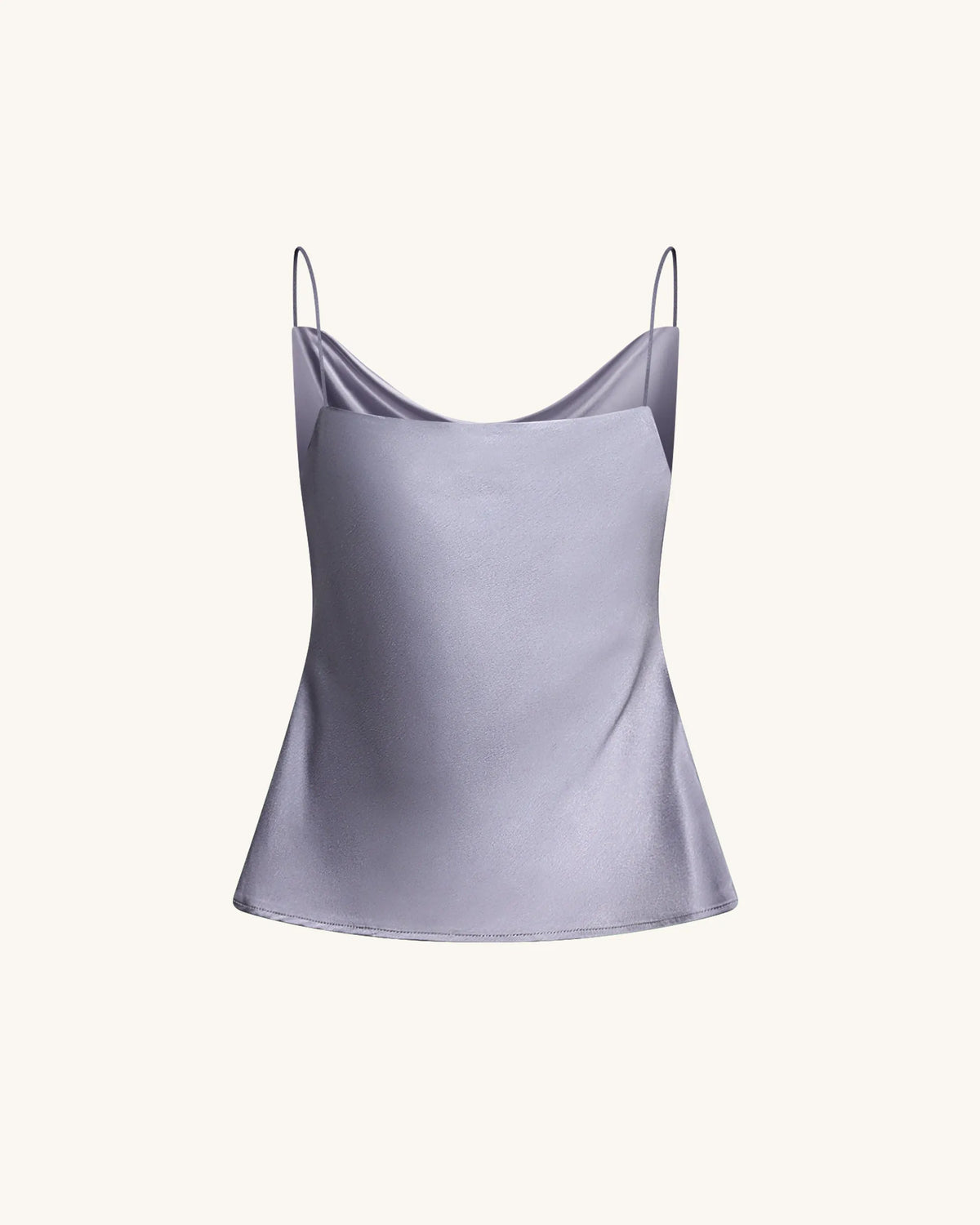 Liquid Satin Cowl Camisole - Silver