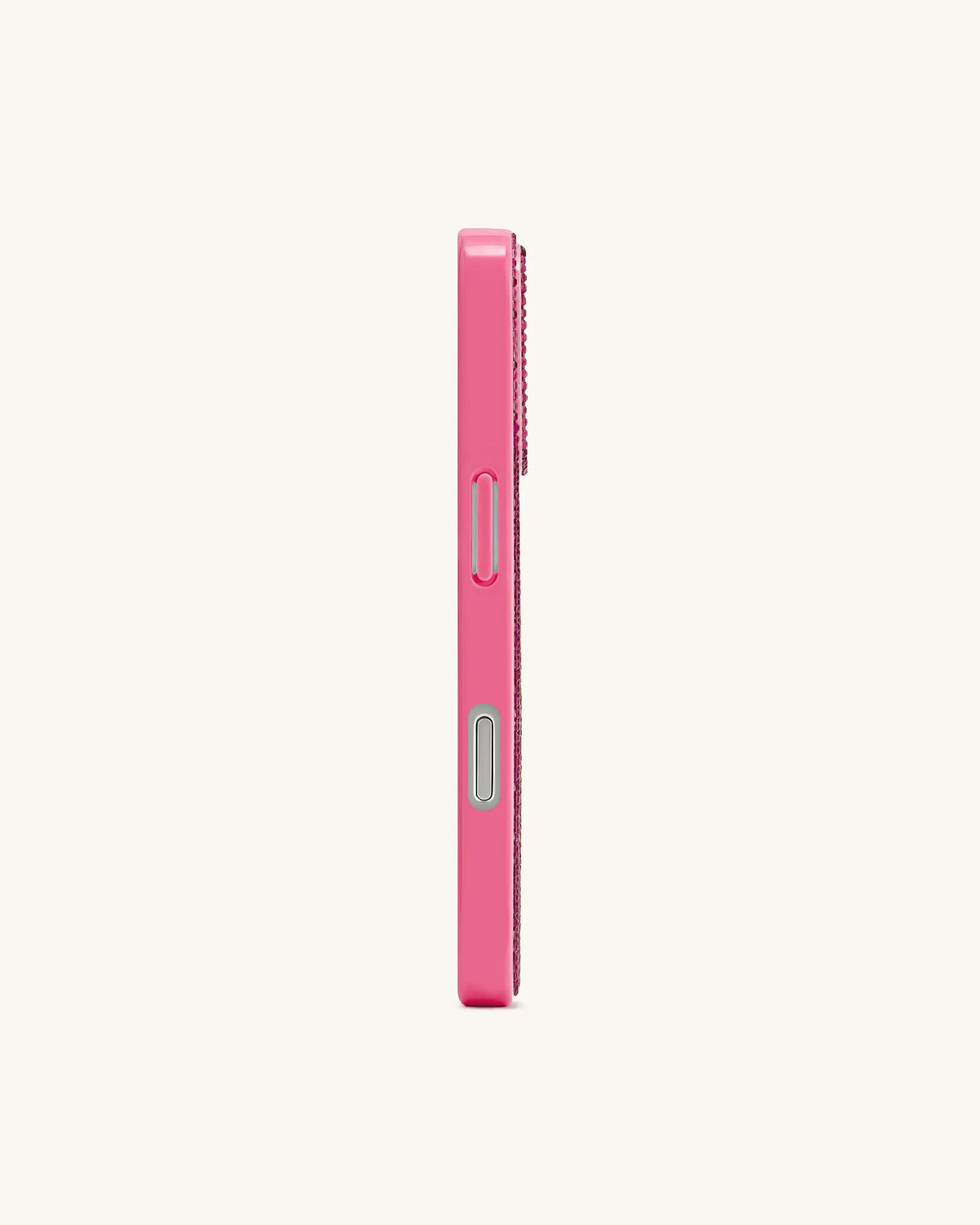 Olive Skewer Rhinestone Phone Case – Pink