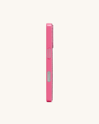 Olive Skewer Rhinestone Phone Case – Pink