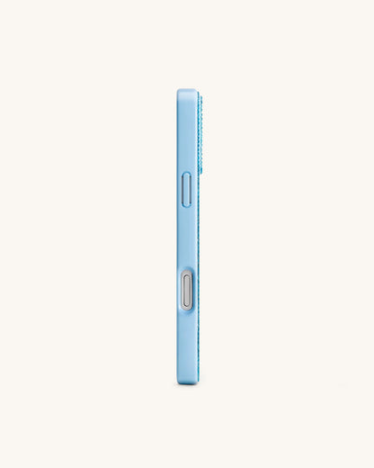 Olive Martini Artificial Crystal Phone Case - Light Blue