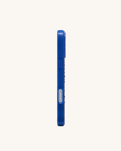 Holiday Wreath Bling Phone Case - Cobalt Blue