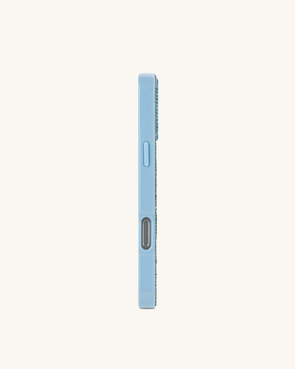 Orca Pair Artificial Crystal Phone Case - Light Blue