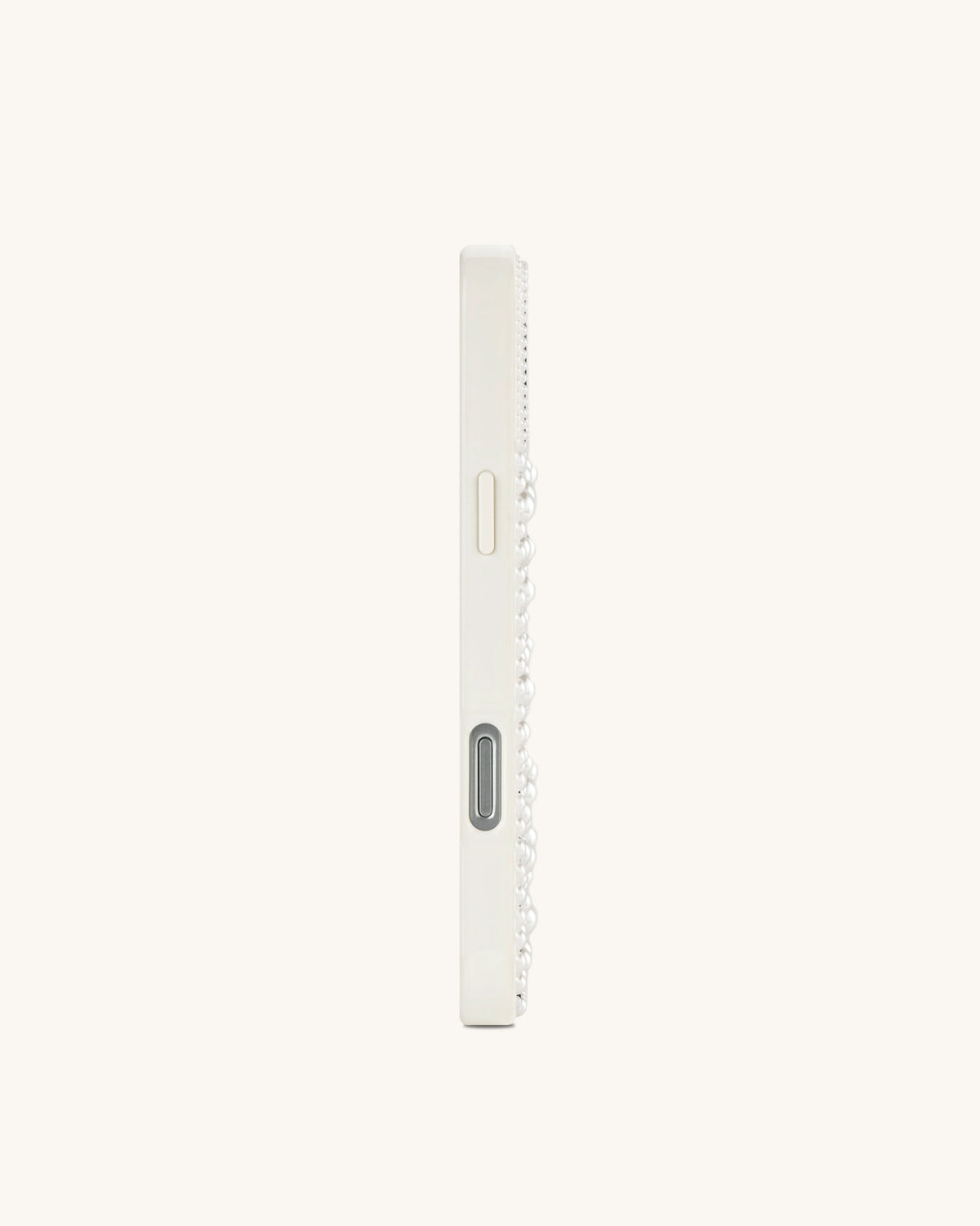 Orca Pearl Embellished Phone Case – White