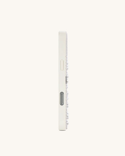 Zebra Star Pearl Phone Case - White