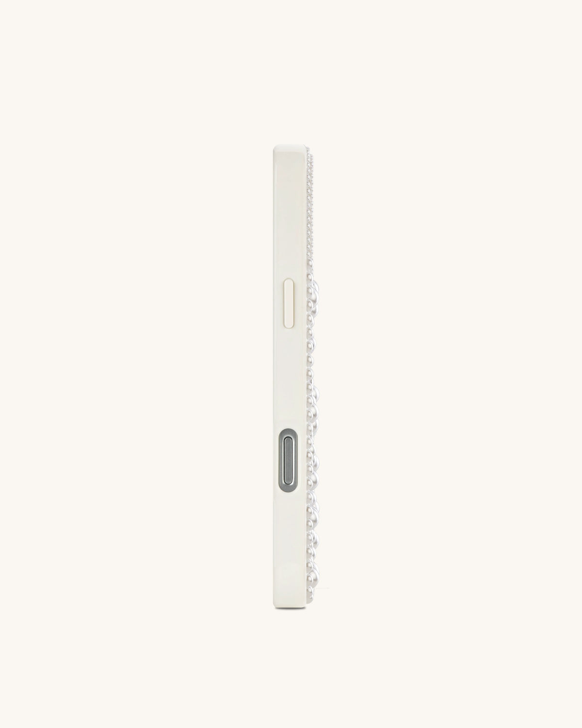 Pearl Shark Artificial Crystal Phone Case - White