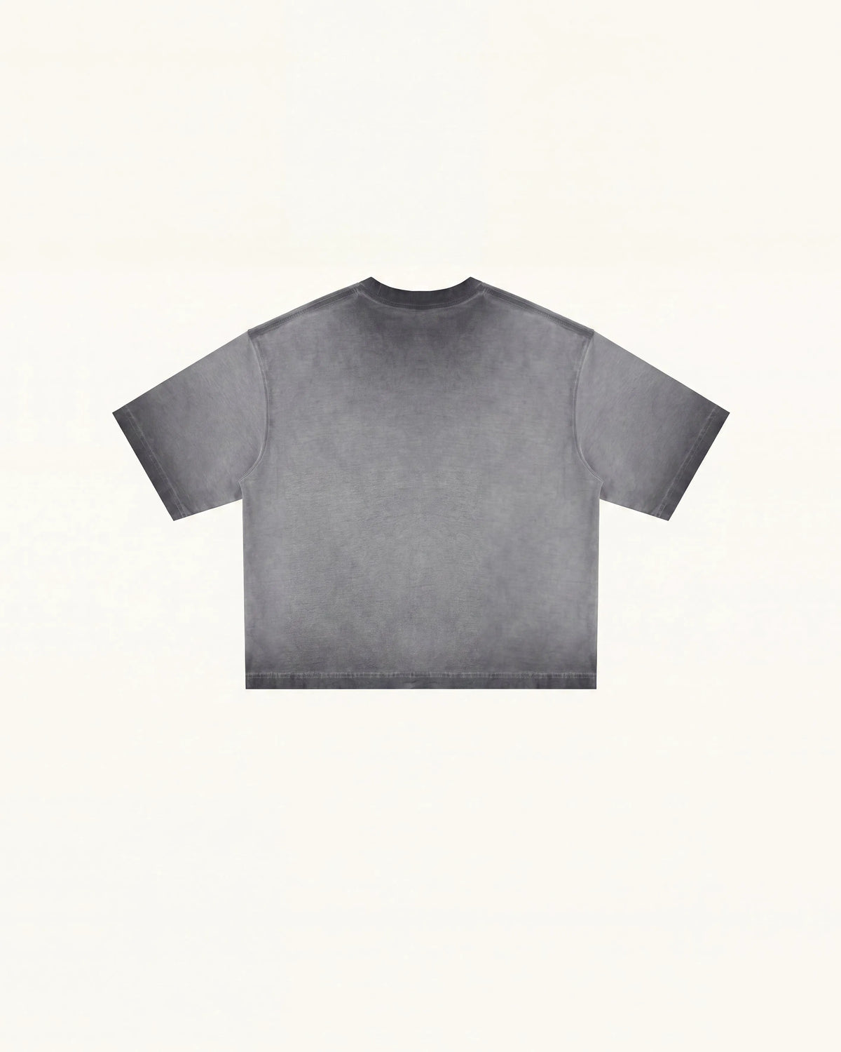 The Angelic Dripping Crystal Wings Tee - Washed Grey