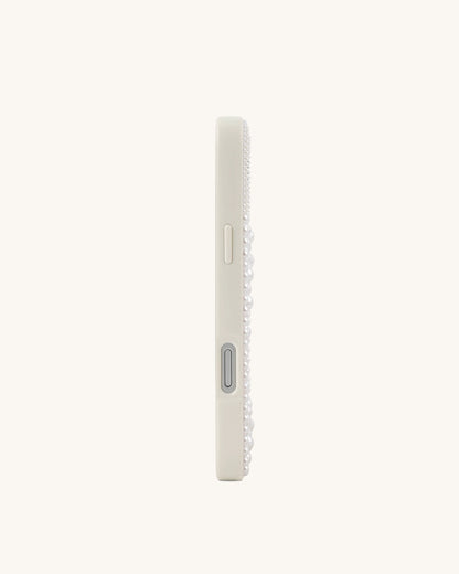 Red Coral Pearl Phone Case - White