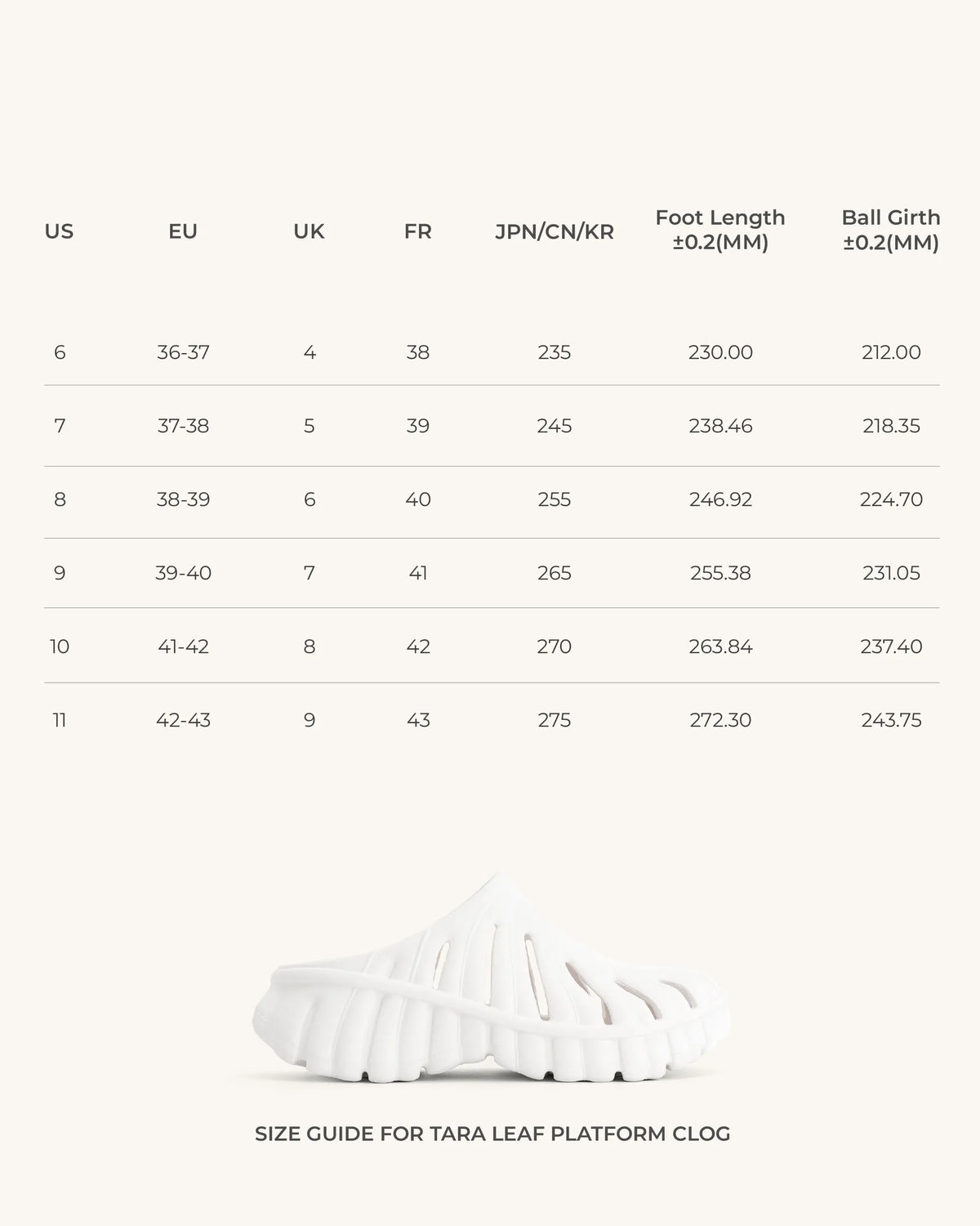 Tara Leaf Platform Clog - White